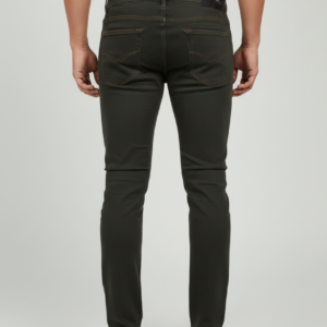 Men Olive Green Jeans