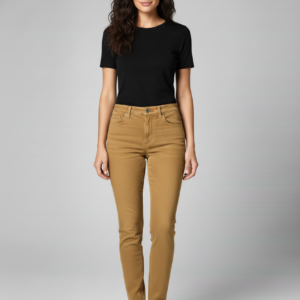 Women Mustard Skin Jeans