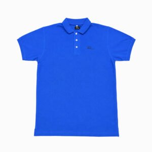 Royal Blue Polo Button T-Shirt