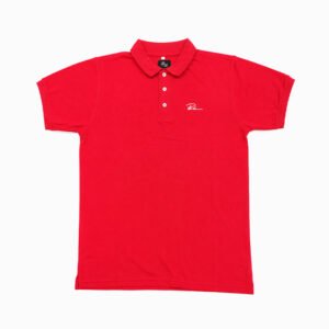 Red Polo Button T-Shirt