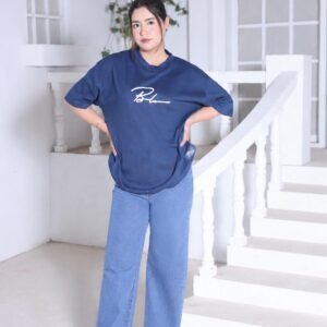 Denim Blue Wide Leg Denim Jeans